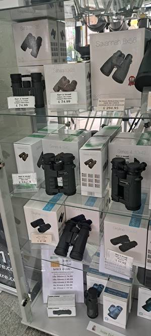 Part of our range of Binoculars at SussexBirdwatching in Worthing, West Sussex