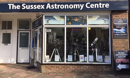 Our new Shop Front at The Sussex Astronomy Centre, the home of Sussex Birdwatching.